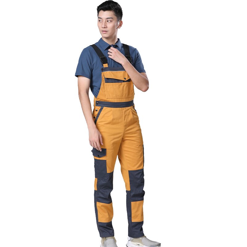 Industrial Safety Bib Pants Manufacturer - Factory New Design Workwear Uniform Overalls Cargo Work Pants for Men