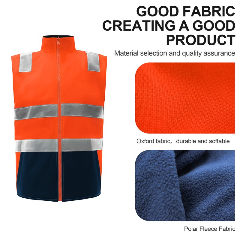 Hi-Vis Reflective Vest Manufacturer - Workwear Day/Night Reversible Taped Safety Vest