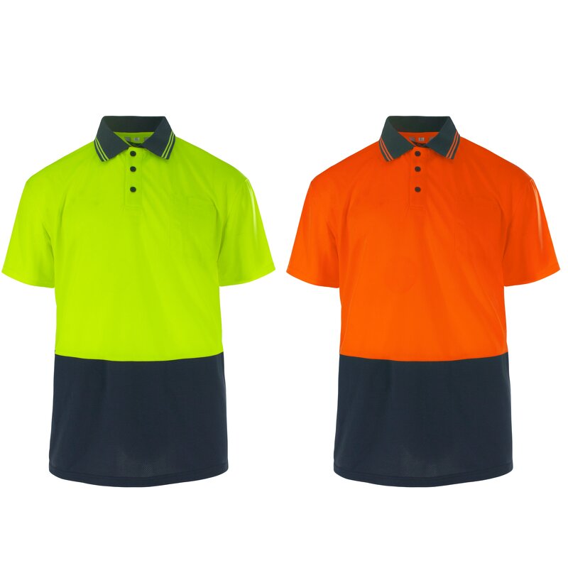 Hi Vis Reflective Polo Shirt Manufacturer - Short Sleeve Safety Clothing for Enhanced Visibility FG-18S