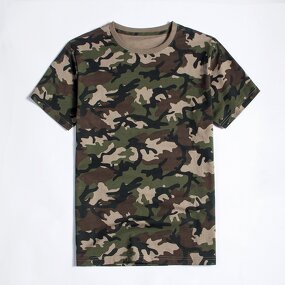 Men's Camo T-Shirt Manufacturer - Outdoor Lightweight Round Neck Tactical Short-sleeved Camouflage Uniform