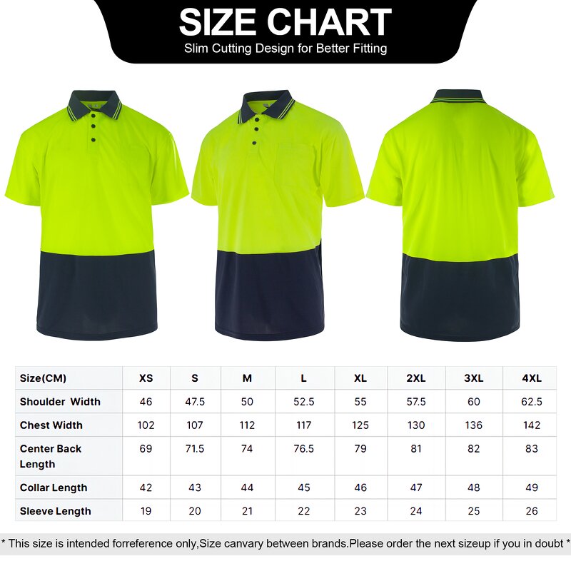Hi Vis Polo Shirt Manufacturer - with LED Flash Short Sleeve Safety Camisas Orange Green Reflective Customizable Logo FG-18S