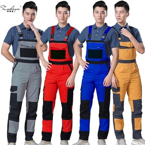 Industrial Safety Bib Pants Manufacturer - Factory New Design Workwear Uniform Overalls Cargo Work Pants for Men
