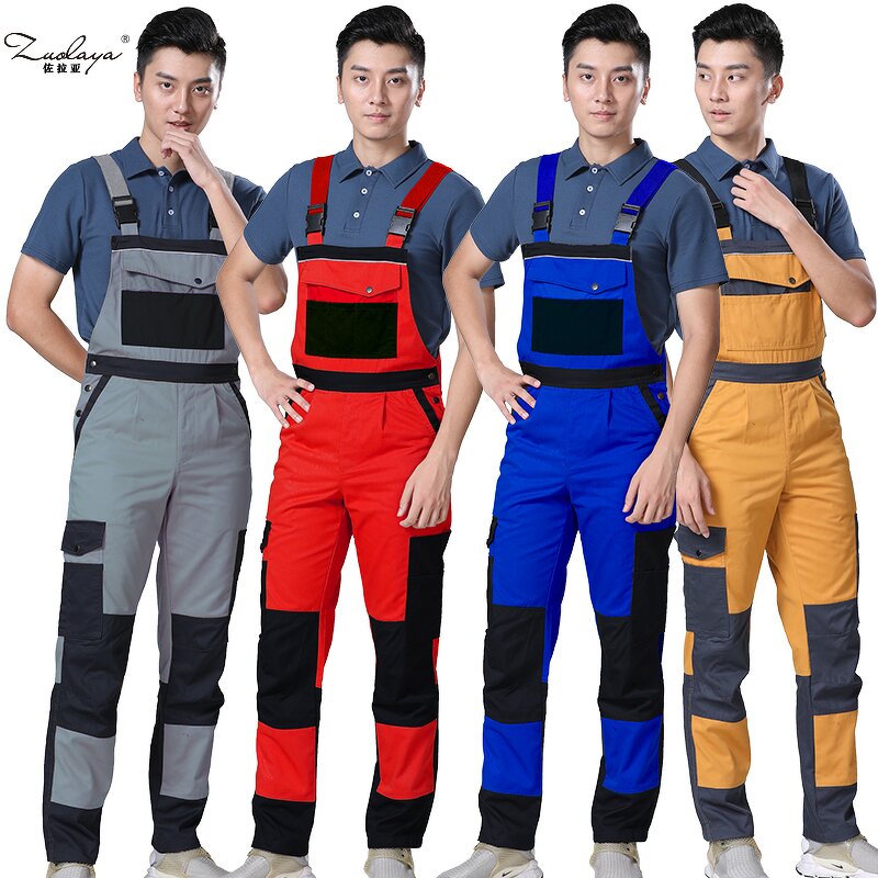 Industrial Safety Bib Pants Manufacturer - Factory New Design Workwear Uniform Overalls Cargo Work Pants for Men