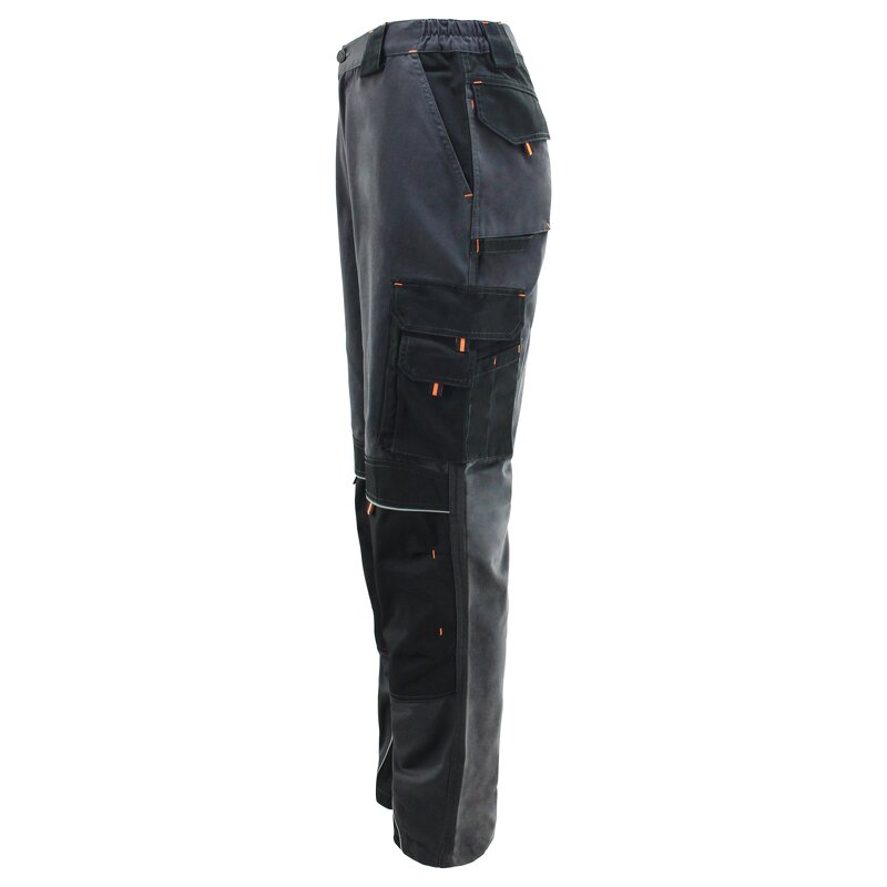 Men's Reflective Cargo Pants Manufacturer - Customizable Polyester Cotton Multi-Pockets Work Logo TP-05