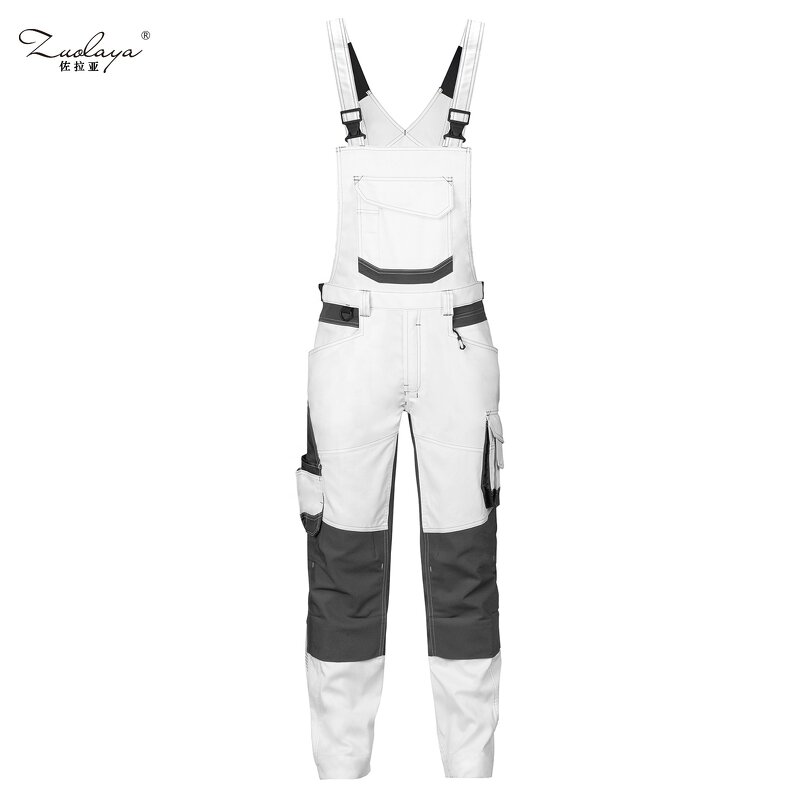 Men's Hi Vis Cargo Bib Pants Manufacturer - Custom Multi Pockets Reflective Tape Working Uniform