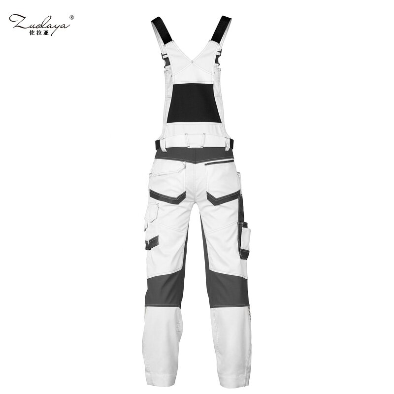 Men's Hi Vis Cargo Bib Pants Manufacturer - Custom Multi Pockets Reflective Tape Working Uniform