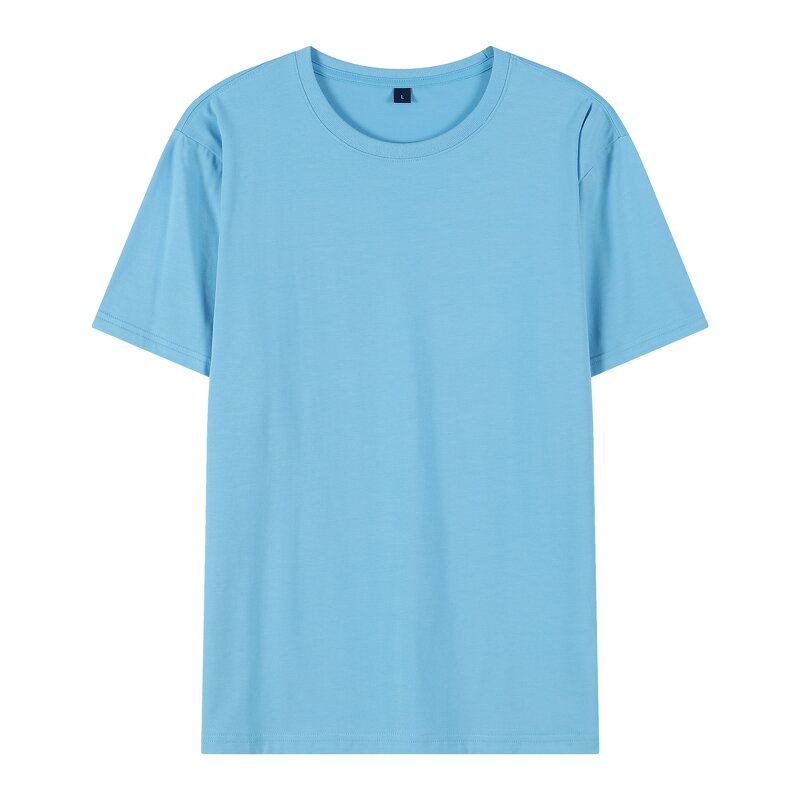 Casual T-Shirt Manufacturer - Wholesale 95% Cotton 5% Spandex 185gsm Short Sleeve Custom Plain for Man and Woman