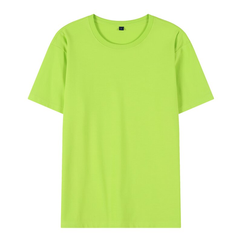 Casual T-Shirt Manufacturer - Wholesale 95% Cotton 5% Spandex 185gsm Short Sleeve Custom Plain for Man and Woman
