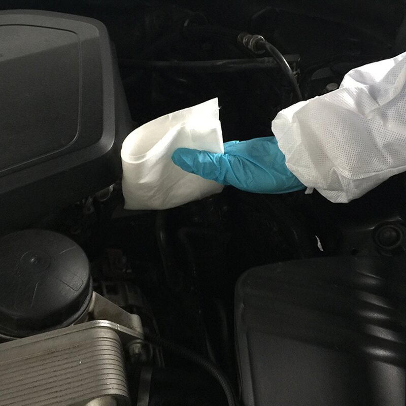 Cleanroom Wipes Roll Manufacturer - Industrial Workshop Cleaning Lint Free Disposable White Nonwoven Cellulose Polyester