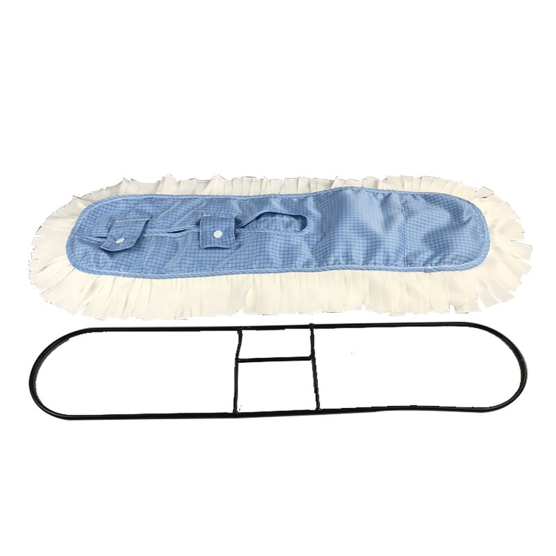 Cleanroom Mops Manufacturer - GI Dust Cleaning 90cmx17cm Dust-Free Stainless Steel Anti-static ESD Microfiber Flat