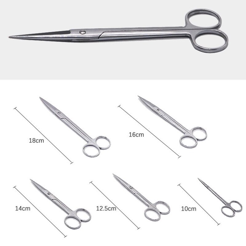 Stainless Steel Scissors Manufacturer - Multifunctional Straight Elbow Pointed for Beauty Eyebrows Beard Hair Pet Nail