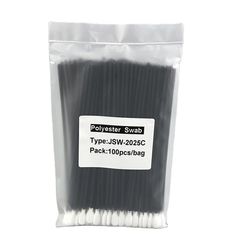 Cleanroom Polyester Swabs Manufacturer - GI PCB Industrial Cleaning 100pcs Lint Free Long Handle Knitted