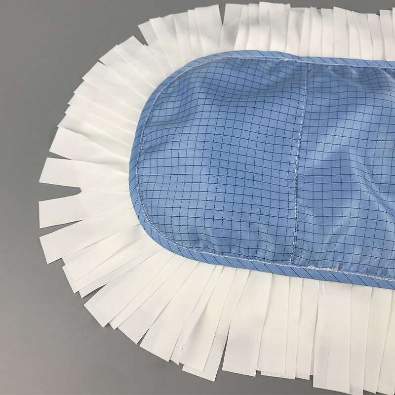 Cleanroom ESD Microfiber Mop Manufacturer - Cleaning Dust Adjustable Lint Free 45x17cm Stainless Steel Handle for Laboratory