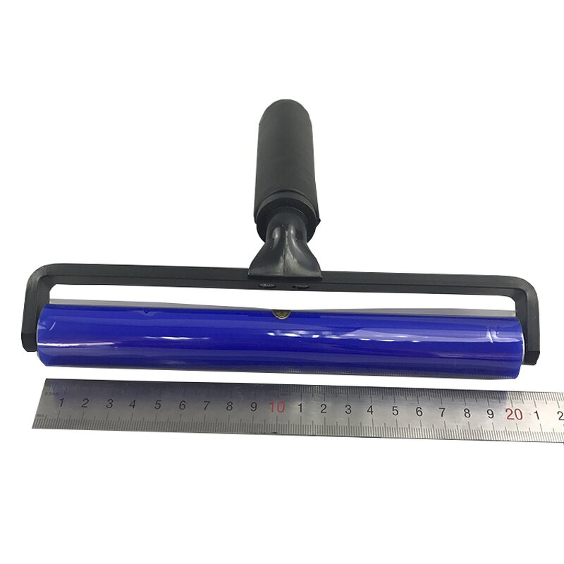 Silicone Sticky Lint Roller Manufacturer - Dust Removal LCD Cleaning Plastic Handle Reusable 8inch Blue Cleanroom