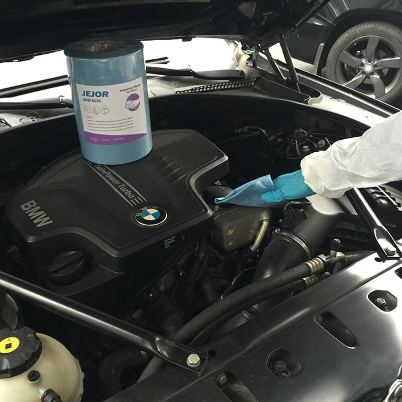 Cleanroom Wipes Paper Roll Manufacturer - Multi-purpose Industrial Cleaning Lint Free Blue Woodpulp Polyester Nonwoven