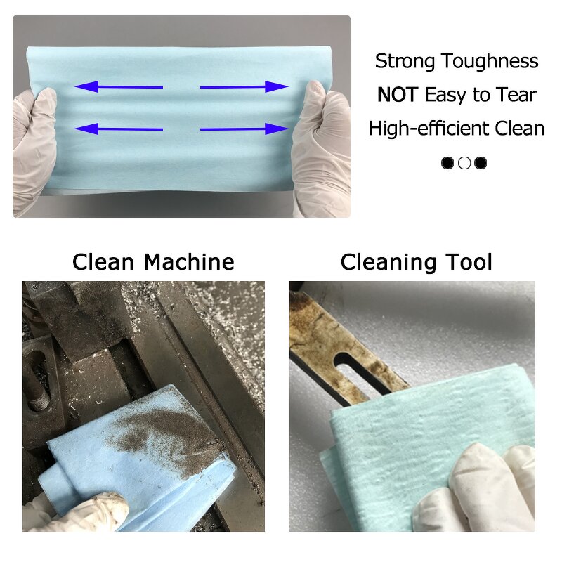 Cleanroom Paper Wipes Manufacturer - Industrial Cleaning Heavy Duty Lint Free 60gsm Nonwoven Polyester Woodpulp