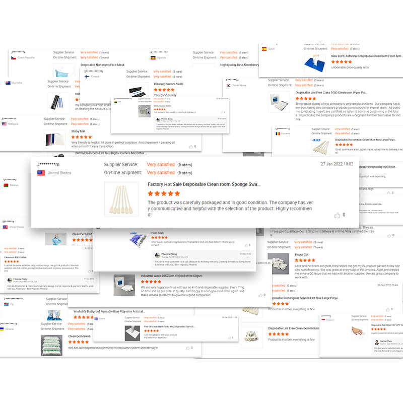 Printer Head Cleaning Foam Swabs Manufacturer - GI Cleanroom Polyester 124mm for Printhead Head