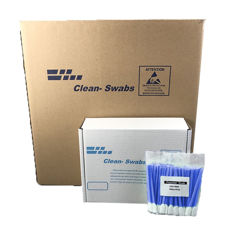 Printer Head Cleaning Foam Swabs Manufacturer - GI Cleanroom Polyester 124mm for Printhead Head