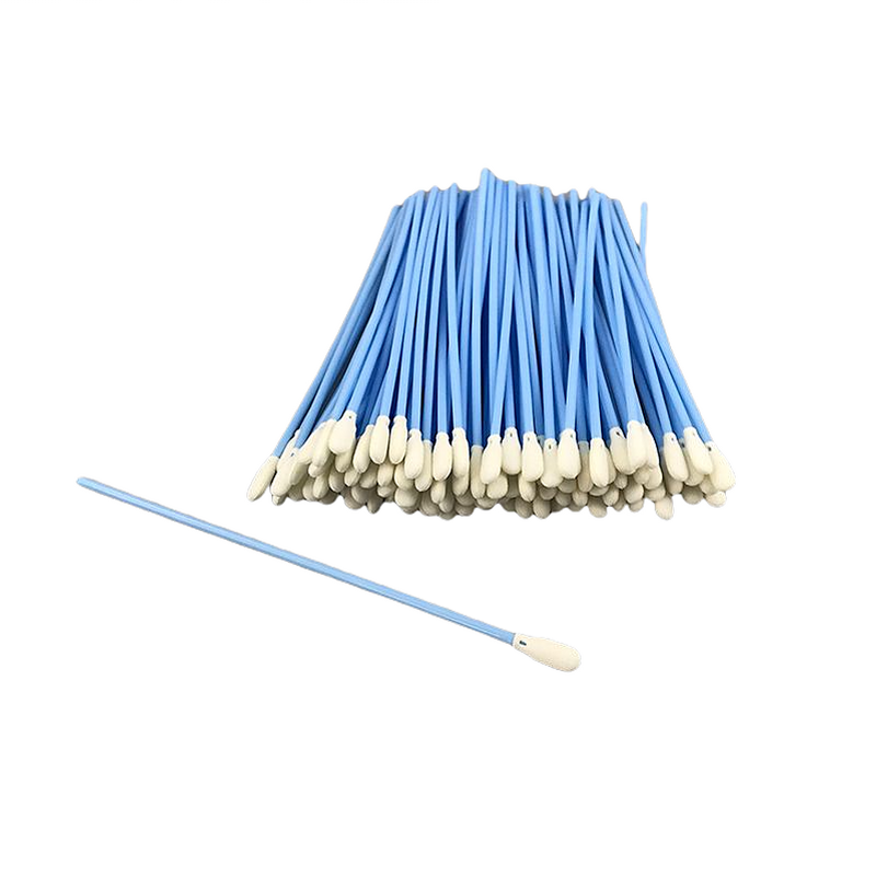 Cleanroom Foam Swabs Manufacturer - GI Electronic PCB Cleaning 6.5 Long PP Handle Lint Free Small Pointed Tip
