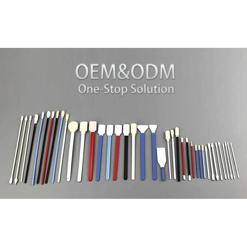 Cleanroom Foam Swabs Manufacturer - GI Electronic PCB Cleaning 6.5 Long PP Handle Lint Free Small Pointed Tip