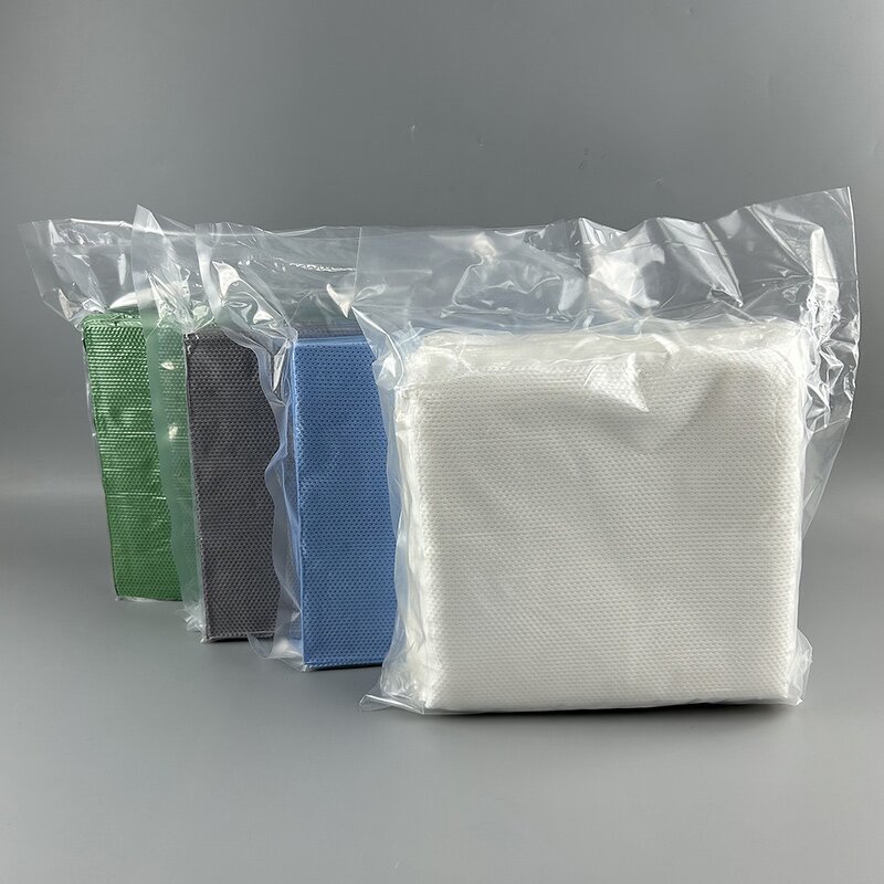 Cleanroom Wipers Manufacturer - GI Factory High Quality 12inch 240gsm Superfine Lint Free 2 Ply Dotted Pharmaceutical Polyester