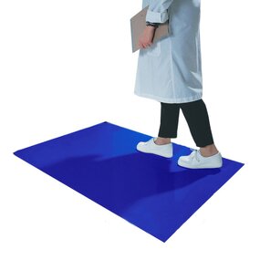 ESD Sticky Floor Mat Manufacturer - GI Dust Control 30 Layers High-adhesion Peel Off Blue PE Cleanroom 24x36