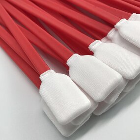 Printer Head Cleaning Foam Swabs Manufacturer - GI Cleanroom Polyester 124mm for Printhead Head