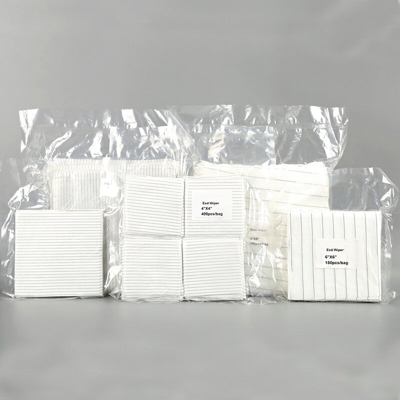 Cleanroom Wipers Manufacturer - Electronic Cleaning Lint Free Disposable 6x6 4x4 9inch Anti-static