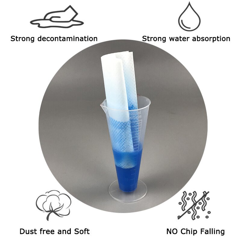 Cleanroom Wipes Manufacturer - Industrial Grease Oil Cleaning 70gsm 9x9inch White Lint Free 100%PP Meltblown Nonwoven