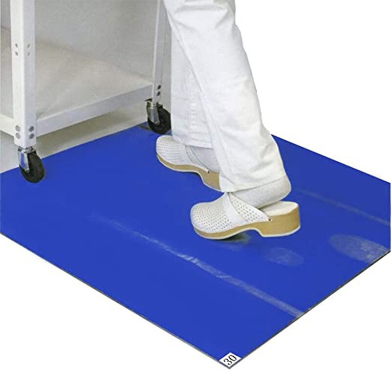 Disposable Sticky Mat Manufacturer - High Quality Entrance Clean Room Use Blue Dust Remove Cleaning Floor