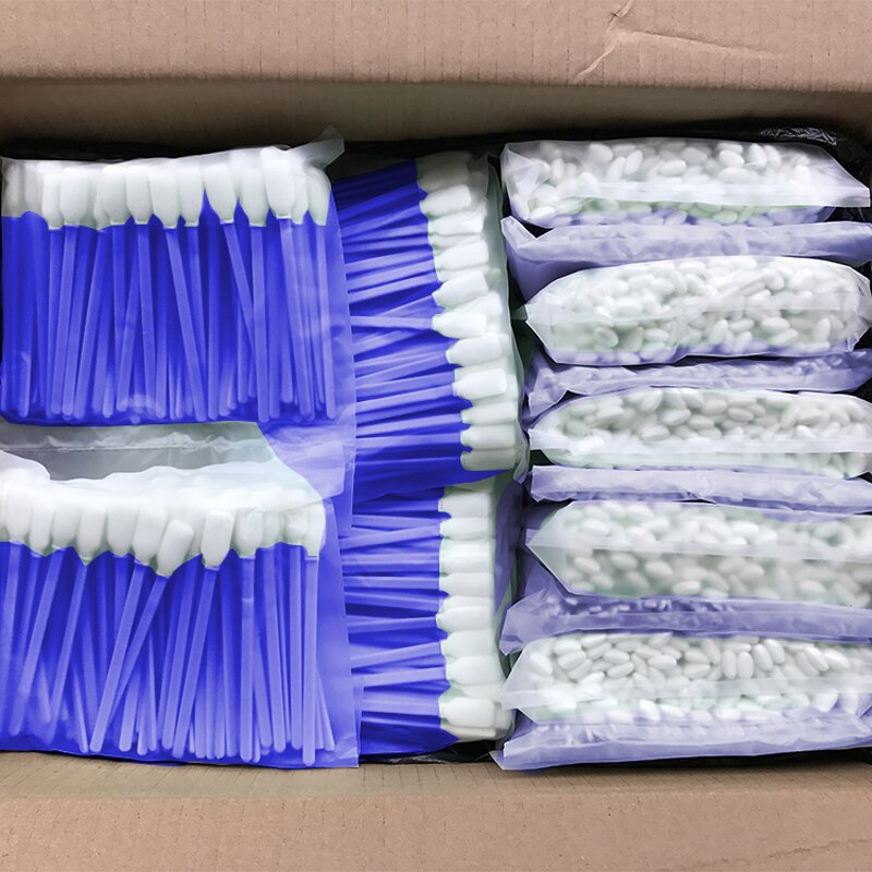 Printer Head Cleaning Swab Manufacturer - Free Samples 50pcs Foam Tip Cleanroom Lint Free