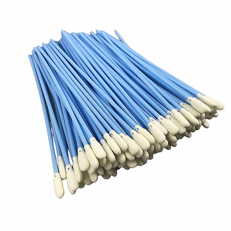 Cleanroom Foam Swabs Manufacturer - GI Electronic PCB Cleaning 6.5 Long PP Handle Lint Free Small Pointed Tip