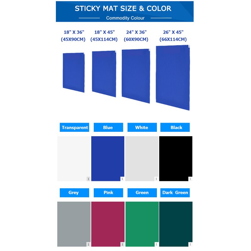 Cleanroom Sticky Mat Manufacturer - GI Manufacturers Blue Cheap Cleaning Dust Adhesive for Shoes