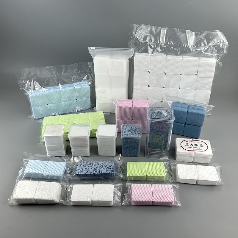 Nonwoven Wipes Manufacturer - Private Label 5x5cm Lint Free Disposable 100% PP Melt Blown for Nail Gel Remove