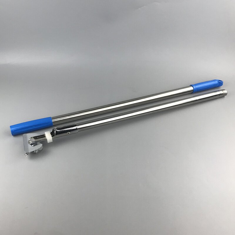 Cleanroom ESD Microfiber Mop Manufacturer - Cleaning Dust Adjustable Lint Free 45x17cm Stainless Steel Handle for Laboratory