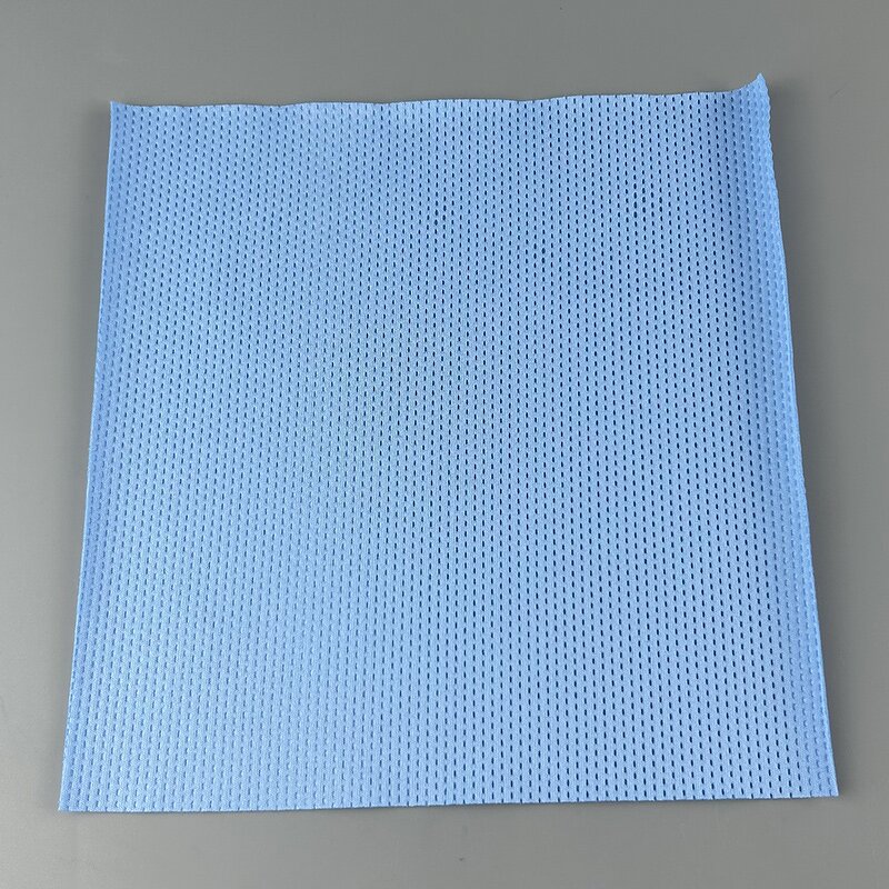 Cleanroom Wipers Manufacturer - GI Wholesale 9inch 240gsm Blue Superfine Lint Free 2ply Dotted Pharmaceutical Polyester
