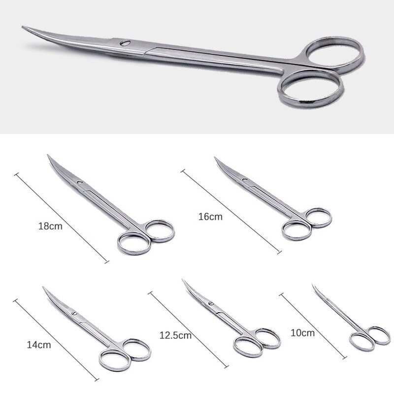 Stainless Steel Scissors Manufacturer - Multifunctional Straight Elbow Pointed for Beauty Eyebrows Beard Hair Pet Nail