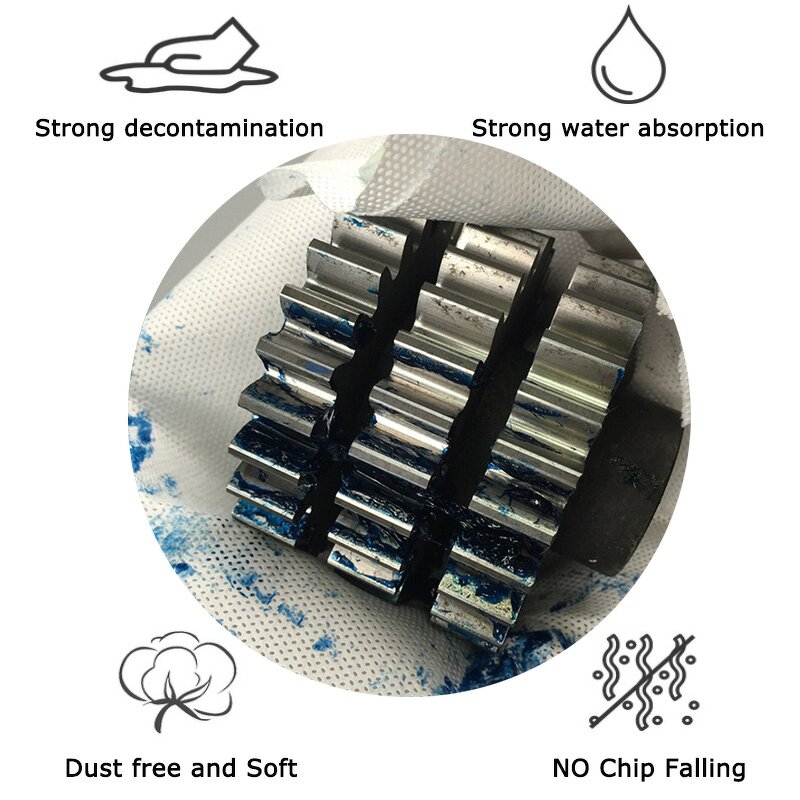 Cleanroom Wipes Manufacturer - Industrial Dust Wiping Oil Absorption Lint Free 9x9inch White Nonwoven Meltblown 100%PP