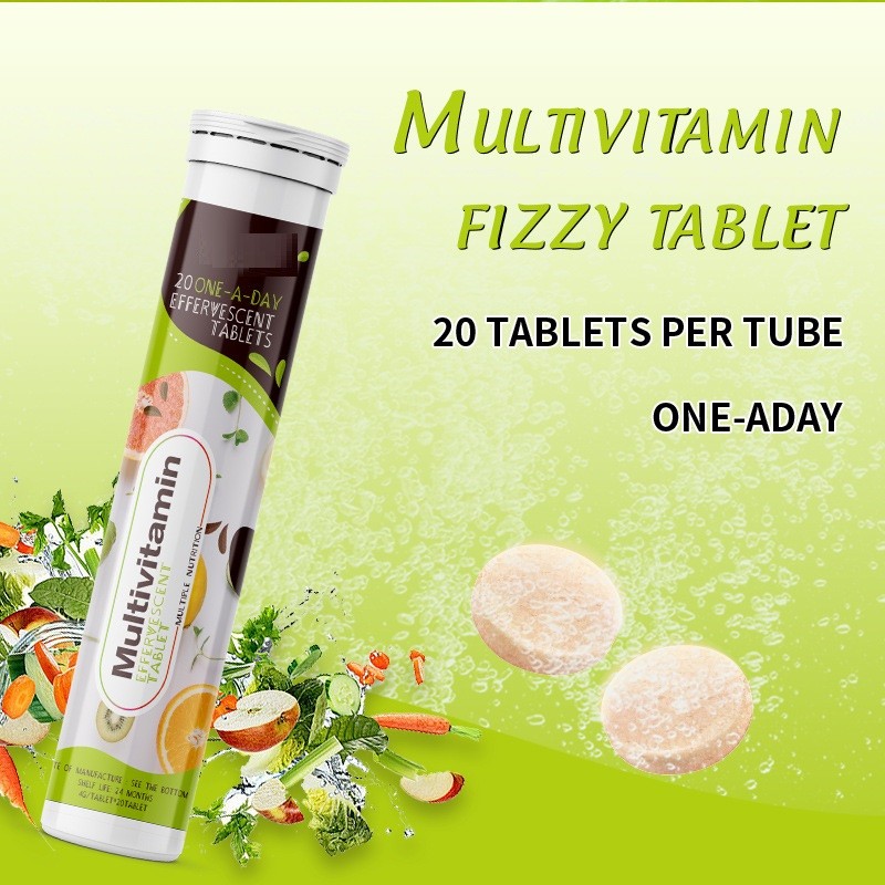 Multivitamin Effervescent Tablets Factory - OEM GMP Factory Custom Wholesale Private Label Orange