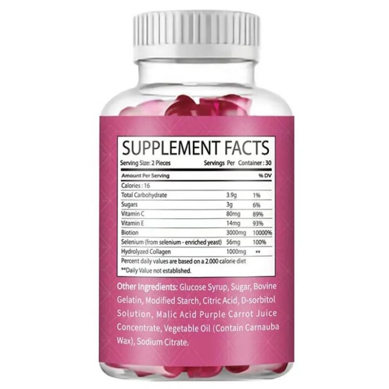 Marine Collagen Gummies Factory - OEM Private Label for Teenagers Adults Hair Skin Beauty