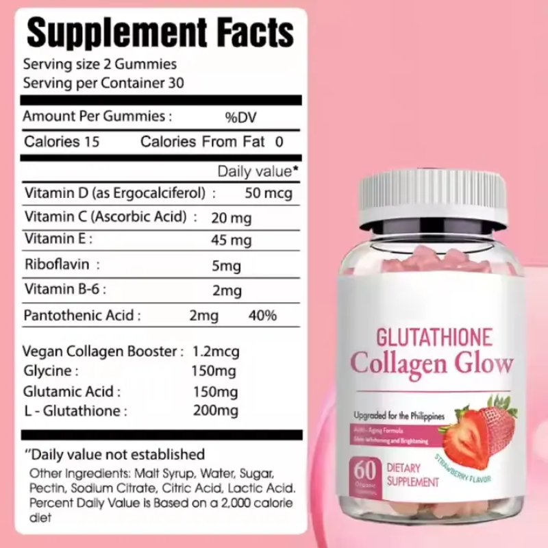 Skin Brightening Gummies Manufacturer - Private Label Collagen Supplements Whitening Vitamins Candy