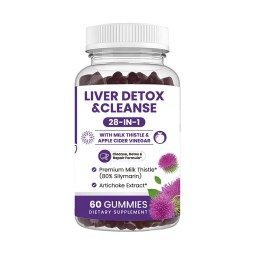 Liver Detox Gummies Manufacturer - GMP Factory High Absorption Potency 28-in-1 Milk Thistle Vinegar