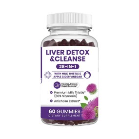 Liver Detox Gummies Manufacturer - GMP Factory High Absorption Potency 28-in-1 Milk Thistle Vinegar