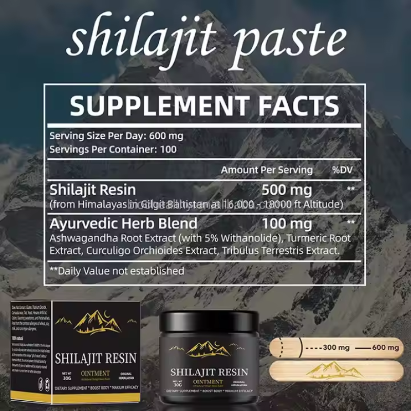 Shilajit Resin Manufacturer - Gmp Factory Wholesale Price Natural Himalayan High Bioactive