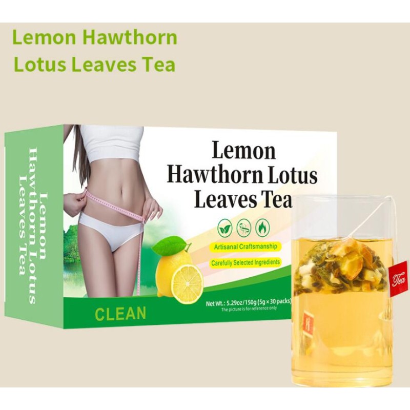 Slimming Tea Manufacturer - Factory Custom Private Label Lemon Hawthorn Lotus Leaves Blend