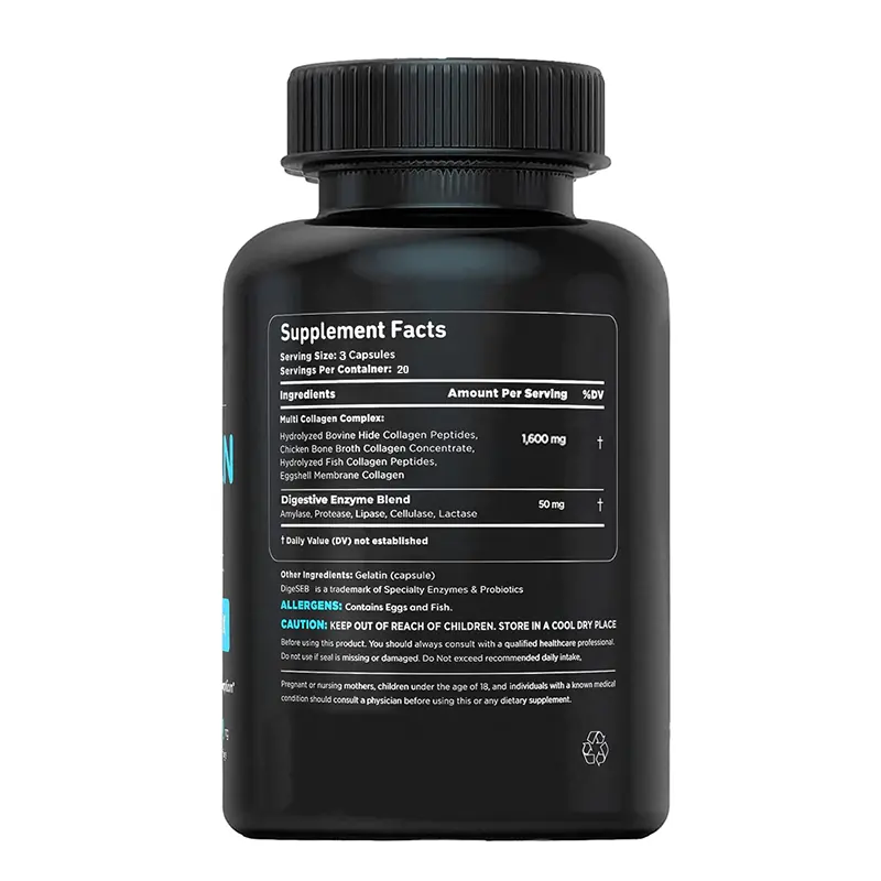 Multi Collagen Capsules Factory - GMP Factory High Quality Multi Collagen Supplement Vital Vitamins