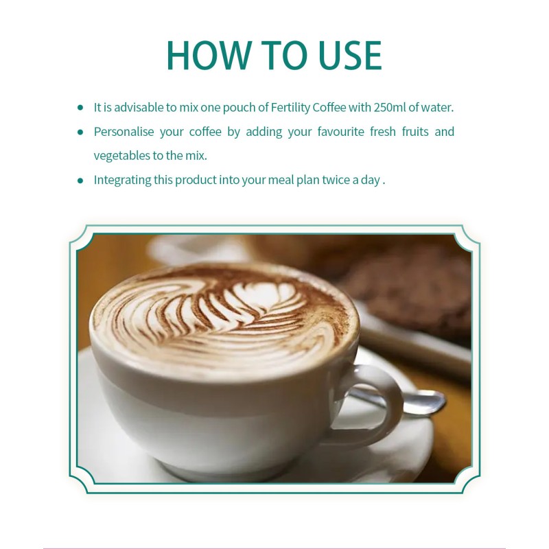 Fertility Coffee Manufacturer - GMP Fertility Coffee Label Maca Powder Natural Organic Herbal