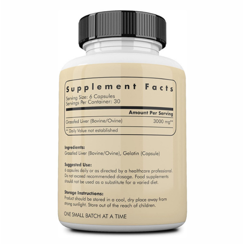 Beef Liver Capsules Manufacturer - GMP Factory Private Label Grass Fed Natural Iron Liver Cleanse