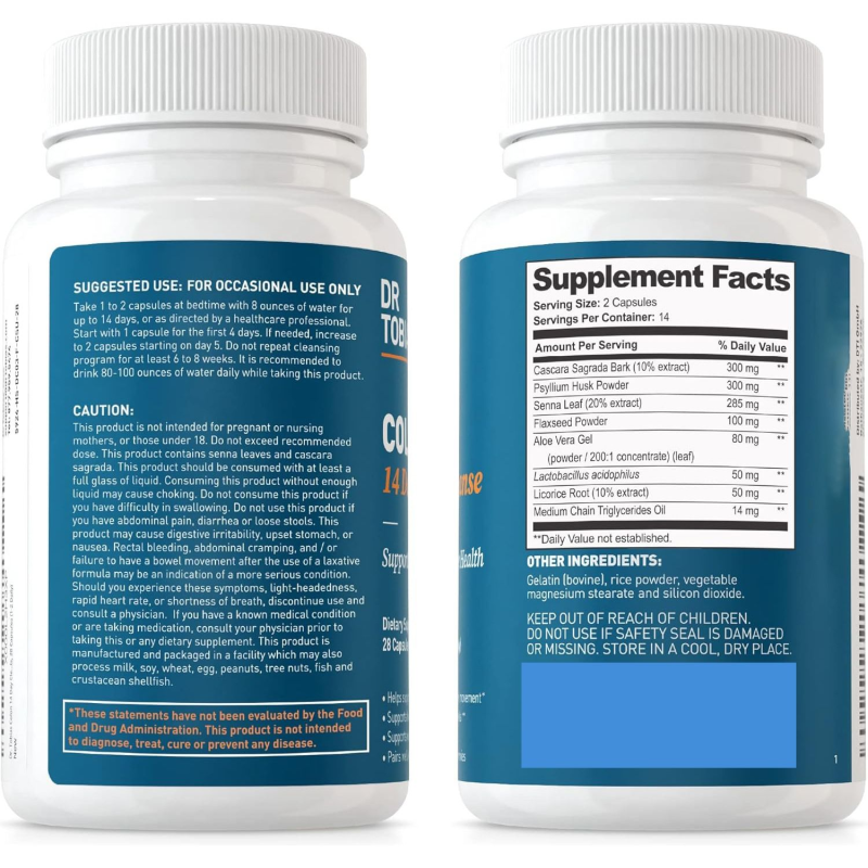 Colon Cleanse Capsules Factory - Factory Wholesale Women Men 14 Day Cleanse Gut Cleanse