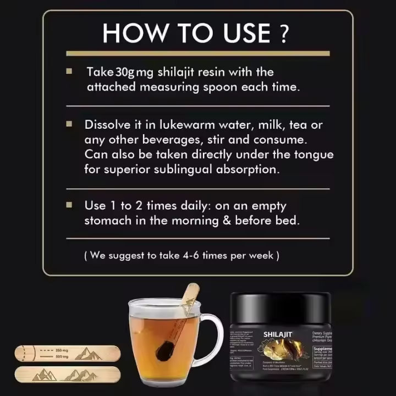 Shilajit Resin Manufacturer - OEM ODM Private Label Himalayan with 82% Fulvic Acid Premium